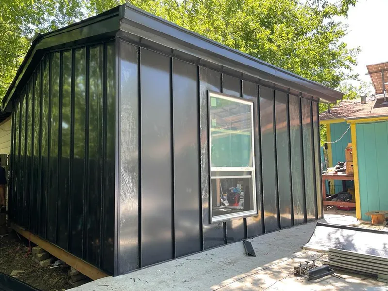 Black standing seam metal wall panels for Metal Roof Installation in Desert Palms